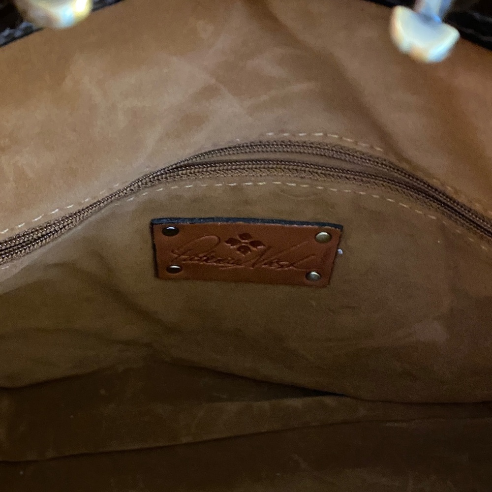 NWT PATRICIA NASH RAYLEIGH LEATHER/CALF HAIR BAG - Picture 5 of 9